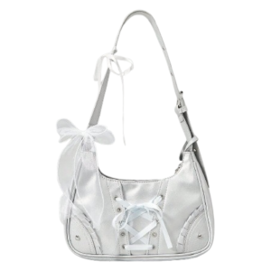 Crystal Lace-Up Satin